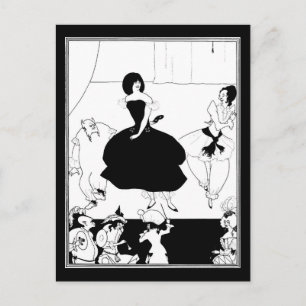 Postcard-Vintage Illustration-Aubrey Beardsley 43 Postcard