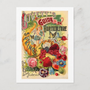 Postcard-Vintage Lovetts Horticulture Guide Postcard