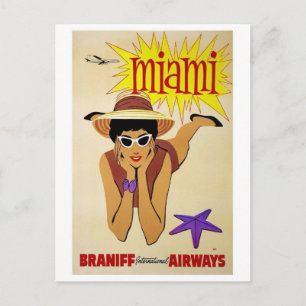 Postcard-Vintage Miami Postcard