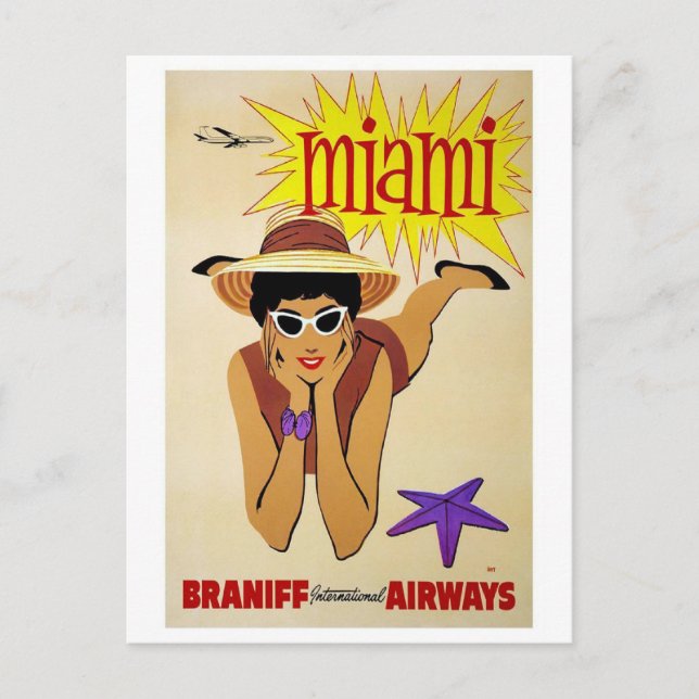 Postcard-Vintage Miami Postcard (Front)