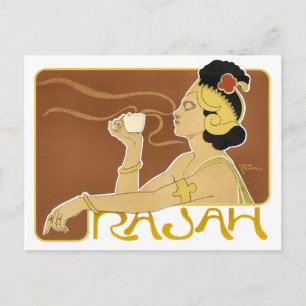 Postcard: Vintage Rajah Coffee Postcard