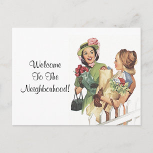 Postcard Vintage Retro Welcome To the Neighbourhoo