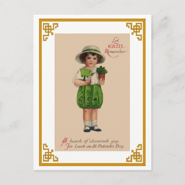 Postcard-Vintage St. Patricks Day Postcard (Front)