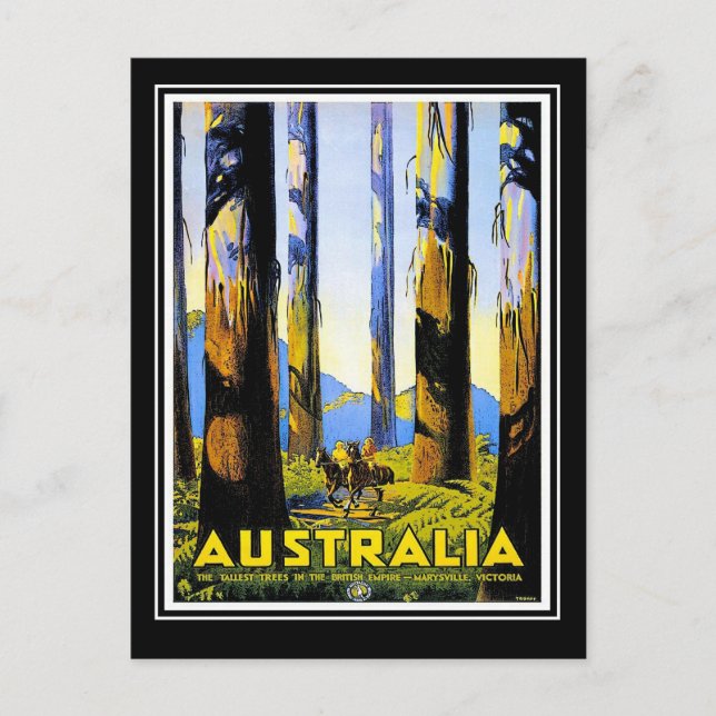 Postcard Vintage Travel Australia (Front)