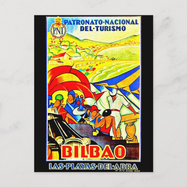 Postcard-Vintage Travel-Bilbao Postcard (Front)