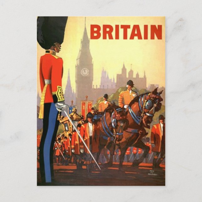 Postcard Vintage Travel Britain United Kingdom PC (Front)