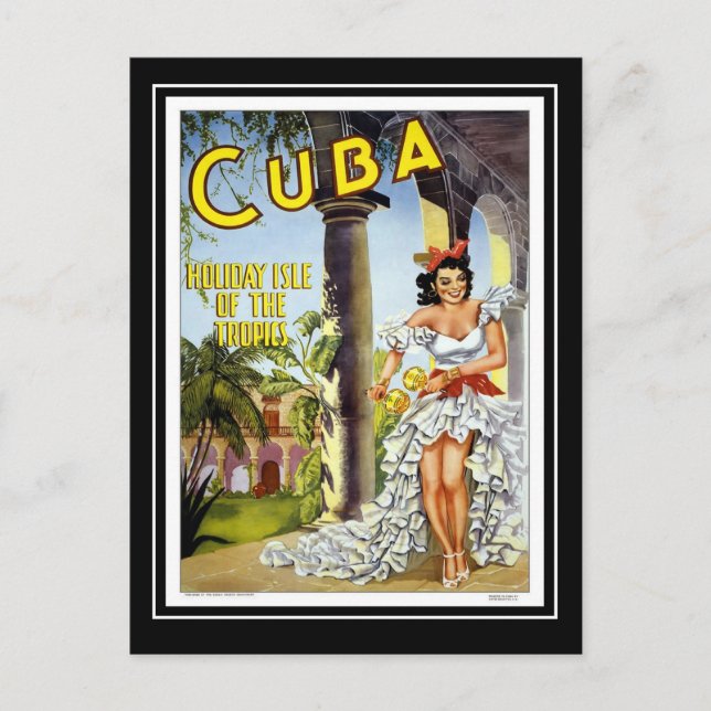 Postcard Vintage Travel Cuba (Front)
