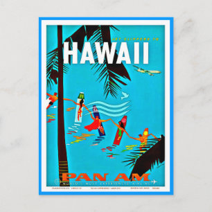 Postcard-Vintage Travel-Hawaii 5 Postcard