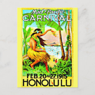Postcard-Vintage Travel-Honolulu Postcard