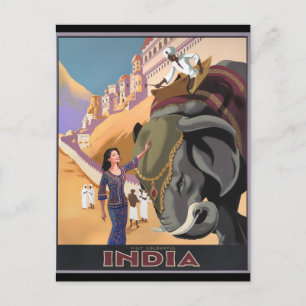Postcard-Vintage Travel-India Postcard