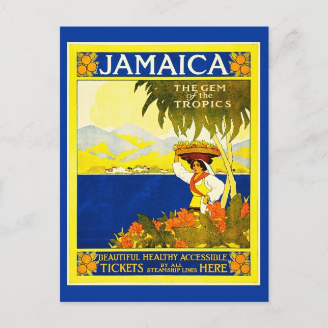 Postcard-Vintage Travel -Jamaica Postcard (Front)