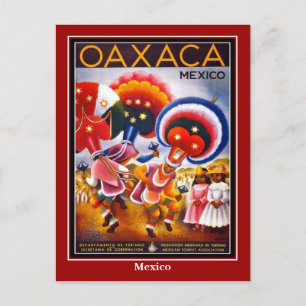 Postcard Vintage Travel Mexico Oaxaco