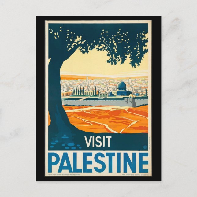 Postcard-Vintage Travel-Palestine Postcard (Front)