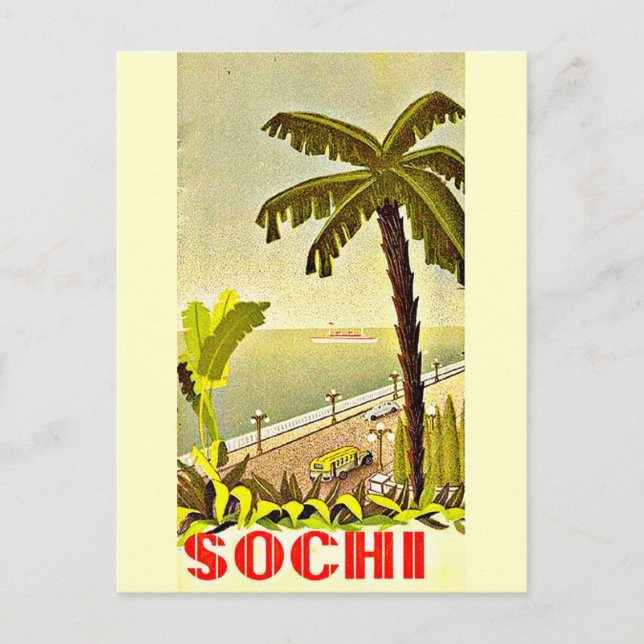 Postcard-Vintage Travel-Sochi Postcard (Front)