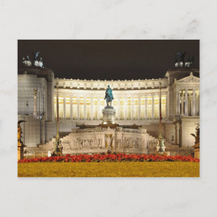 Postcard Vittorio Emanuele II Monument, Rome Italy