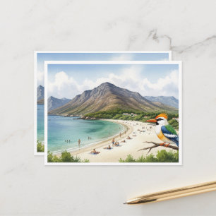 Postcard Volcano & Feather