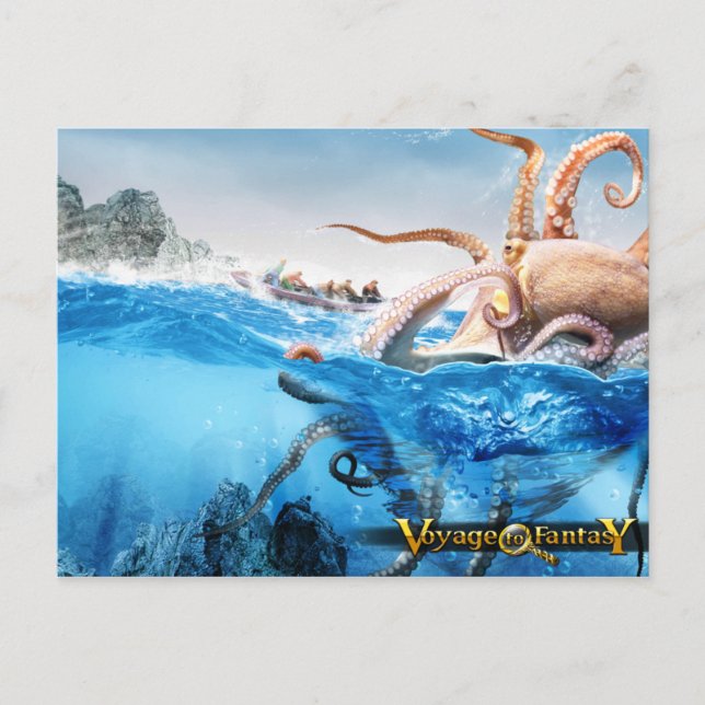Postcard Voyage to Fantasy - The Cracken (Front)