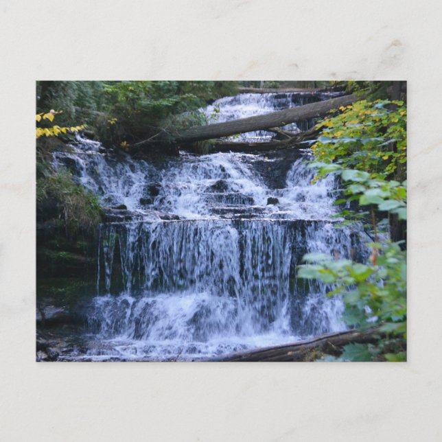 Postcard/Wagner Falls Michigan Postcard (Front)