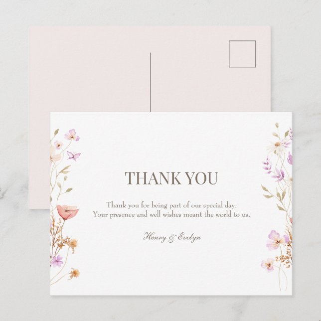 postcard wedding thank yous (Front/Back)