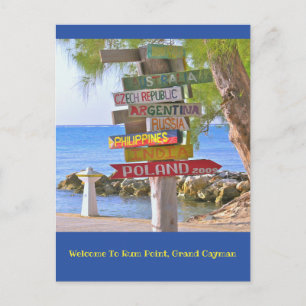 postcard/Welcome To Rum Point, Grand Cayman Postcard