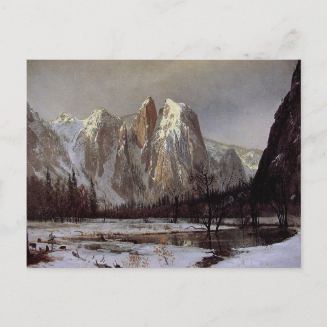 Postcard With Albert Bierstadt Painting (Front)