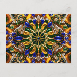 Postcard with Brazil Colours Design