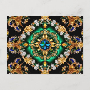 Postcard with Brazil Colours Design