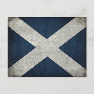 Postcard with Dirty Scottish Flag