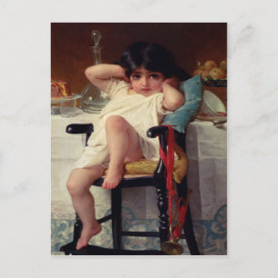 Postcard With Emile Munier Painting