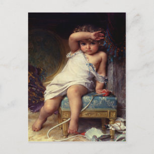 Postcard With Emile Munier Painting