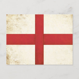 Postcard with English Flag in Dirty Old Style