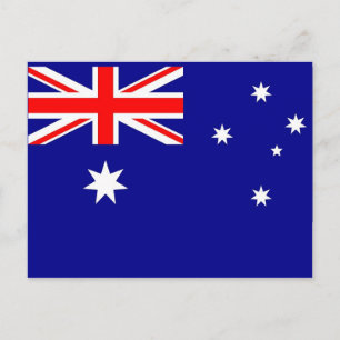 Postcard with Flag of Australia