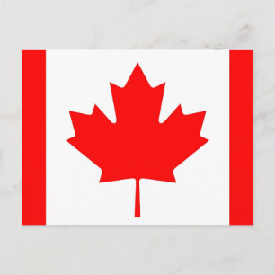 Postcard with Flag of Canada