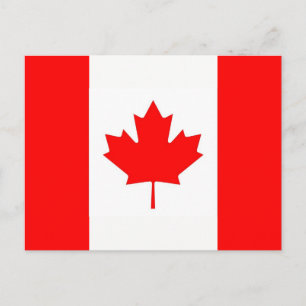 Postcard with Flag of Canada