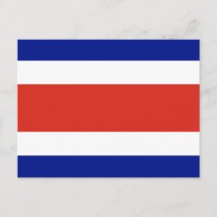 Postcard with Flag of Costa Rica