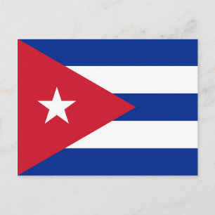 Postcard with Flag of Cuba