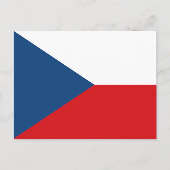 Postcard with Flag of Czechia (Front)