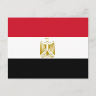 Postcard with Flag of Egypt