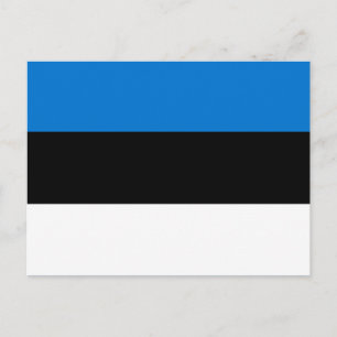 Postcard with Flag of Estonia