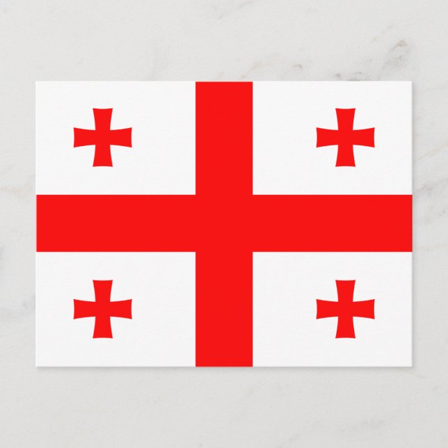 Postcard with Flag of Georgia (Front)