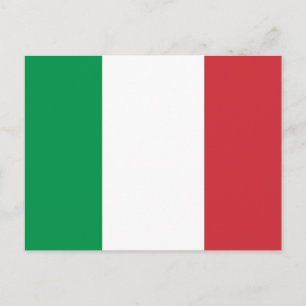 Postcard with Flag of Italy