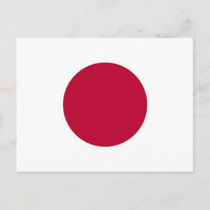 Postcard with Flag of Japan