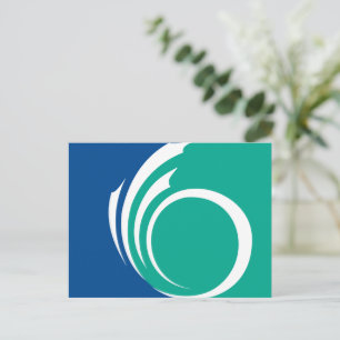 Postcard with Flag of Ottawa, Canada