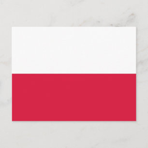 Postcard with Flag of Poland