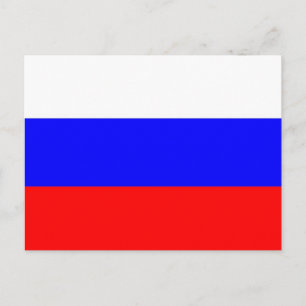 Postcard with Flag of Russia