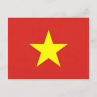Postcard with Flag of Vietnam