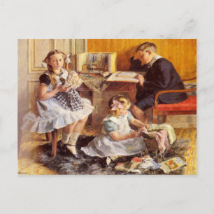 Postcard With Gad Frederik Clement Painting