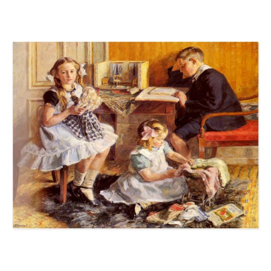 Postcard With Gad Frederik Clement Painting