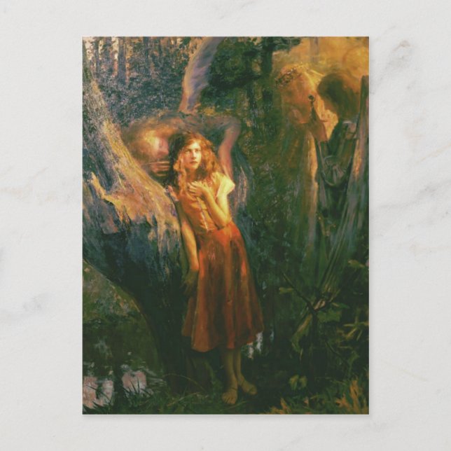 Postcard With Gaston Bussiere Painting (Front)