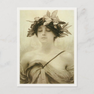 Postcard With Hubert von Herkomer Painting